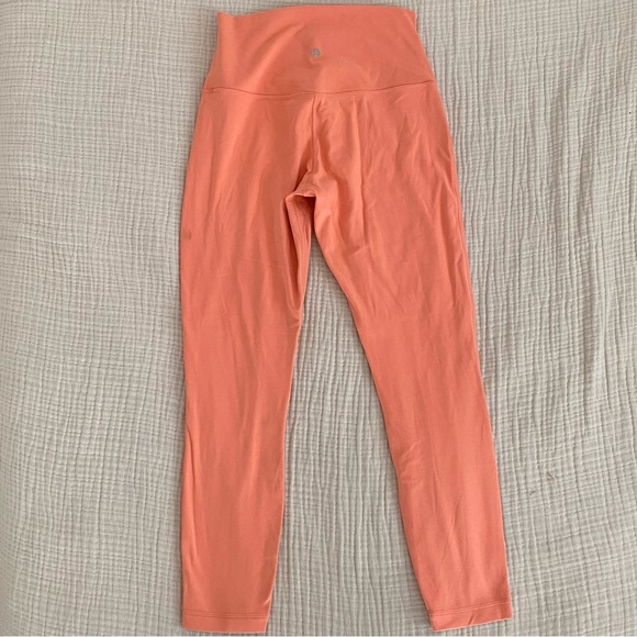 Lululemon Align High Rise Light Orange Crop Leggings - Picture 3 of 6